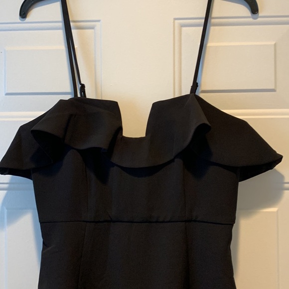 Bardot black ruffle top Karen dress NWT 6/S - Picture 5 of 9